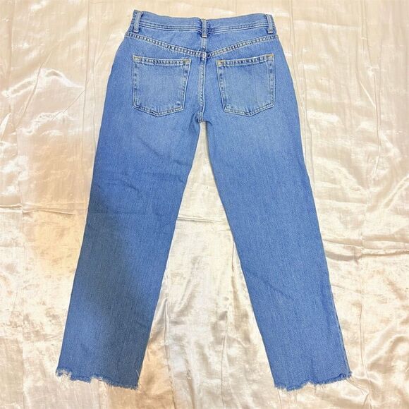 We The Free Womens Light Blue Washed Straight Leg Jeans Size 24 - Picture 3 of 10